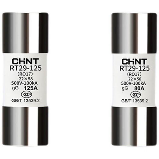 Chint fuse cylindrical fuse fuse RT29-125 (RT19-125) core 22*58mm 32A (pack of ten)