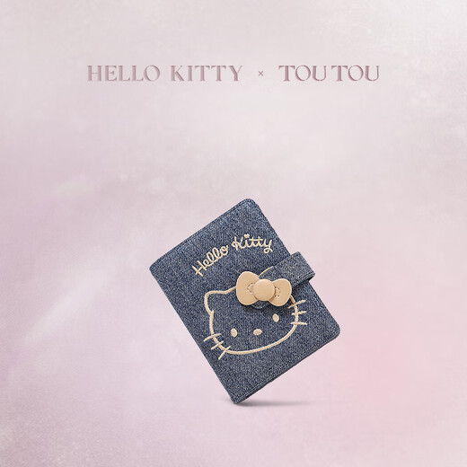 toutou birthday gift hellokitty kid cat denim wallet kt card bag gift for girlfriend girl girl