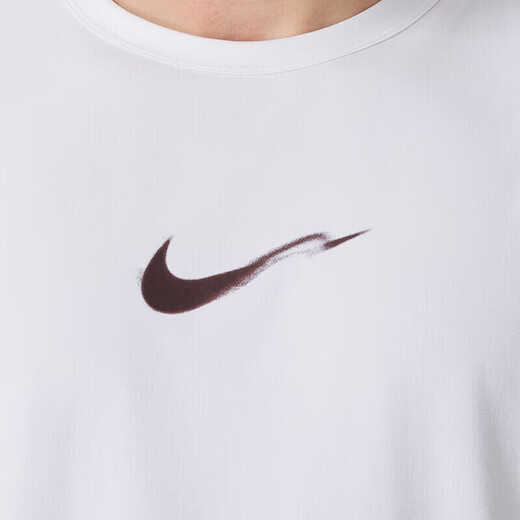 Camiseta de manga corta Nike (Nike) 2025 Summer New Hyverse Dri-Fit Men's Sipado de secado rápido Halfeding Top blanco/burdeos/plata HV4882-100 Drying rápido L de secado rápido