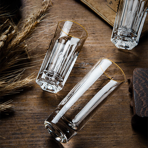 FANKAQI new style white wine glass home set crystal glass one or two tasting cups small wine cups wine dividers Chinese wine Tianhe 45ML white wine glasses_6 pieces