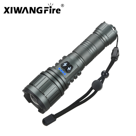Longriver Ultra-Bright Long-Range Taschenlampe Outdoor wasserdichte multifunktionale weiße gelbe Licht Dual-Switch-Ladung Tragbares Nachtfischer