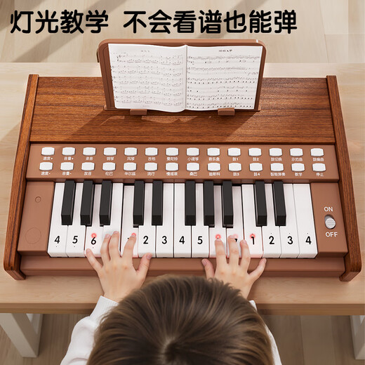 迪漫奇儿童钢琴玩具木质可弹奏迷你电子琴初学入门乐器男孩女孩生日礼物