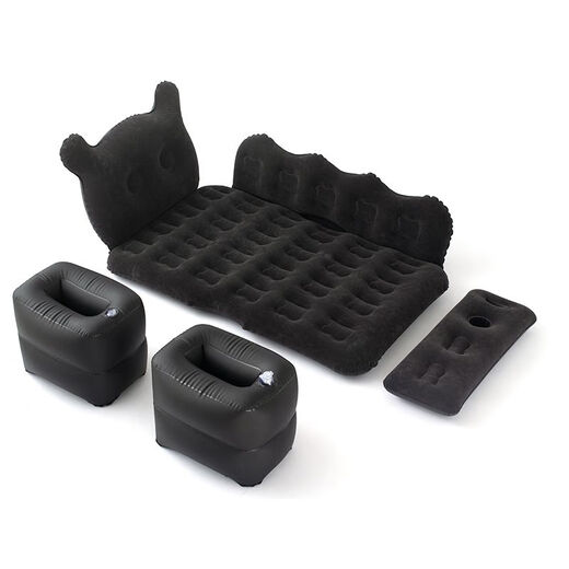 Volkswagen Magotan Cama inflable especial 280t Camino de viaje 330 Sedan de automóvil 380 Asiento trasero Artifacto de artefacto Magotan - Modelo estándar negro para bomba inflable + Headrest +