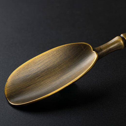 Chuangyi Tea Set Accessories Six Gentlemen Tea Shovel Tea Spoon Tea Divider Pure Copper Handmade Bamboo Carving Kung Fu Tea Ceremony Tea Set Accessories Pure Copper Tea Spoon