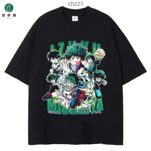 Youdi Harajuku Hip-Hop Camiseta de algodón de algodón Lavado de anime japonés Hunter Hunter Hunter X Hunter B1342 Lavado de negro S