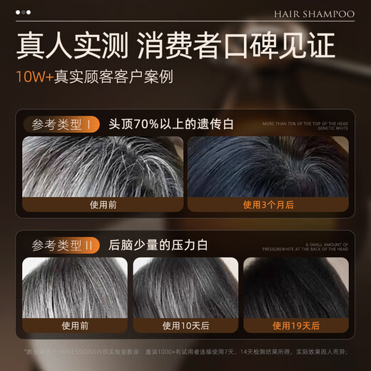 
EXPRESSIONS Singapore imported Polygonum multiflorum ginseng shampoo 480ml white hair transformation black hair root shampoo