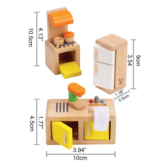 
Hape [export to domestic sales] Children's house play toys and fashion kitchen, boys and girls holiday gifts E3453