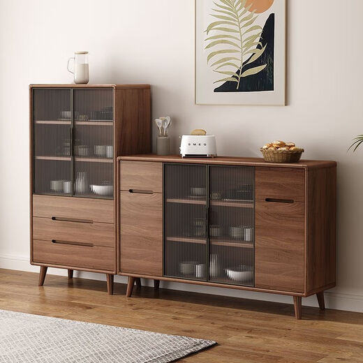 Yizhiyan 2025 Neues Sideboard Haushalt Massives Holz Grenze verlängerte Restaurant Wandlagerstraße Multifunktionsküchenschrank [hochbeiniger Stil] 180*40*92-Luxus-Typ E0 Level