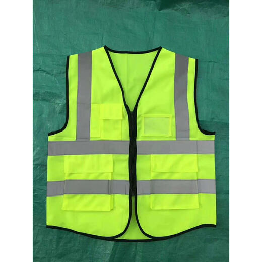Aijabao Construction Sanitation Reflective Vest Traffic Work Vest Reflective Safety Clothing Cycling Reflective Vest Printable Traffic Lettering One Piece