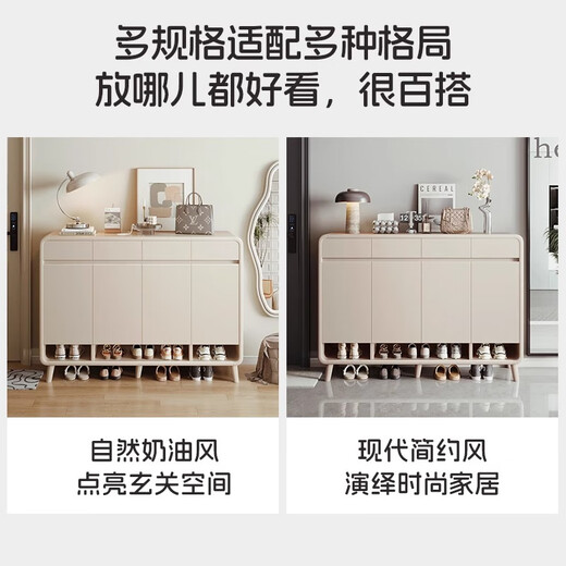 Litai (LEADTEK) shoe cabinet door entrance cabinet storage cabinet integrated wall cabinet home door new style 2025 shoe rack door outside corridor [approximately 27-30 pairs] 12032107cm