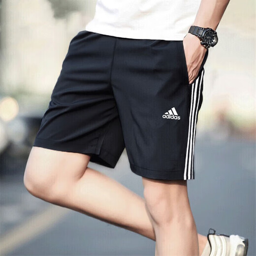 Adidas Men's Sports Suit 25 Summer NUEVO informal Casual simple cómodo transpirable Camiseta de manga corta Shorts lo suelto Set JY8561+IC1484 XL