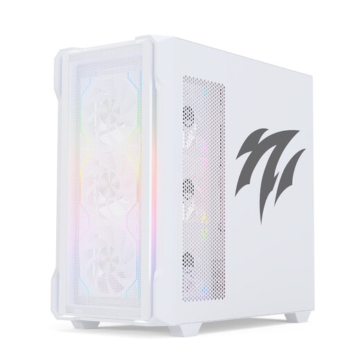影驰风刃游戏办公台式电脑机箱白色（ATX/TYPE-C/快拆/兼容背插主板/显卡竖装/一体式跳线/零件盒）