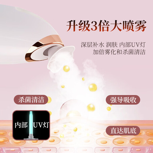 MF facial steamer, hot spray facial steamer, nano spray hydration instrument, oxygen injection instrument, facial hydration humidifier, hydration artifact, facial steamer, household steam machine, steam hot compress beauty instrument, 904 white