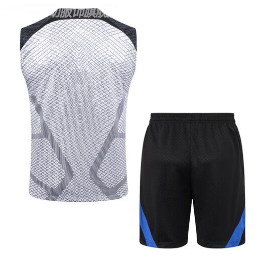 Farley Bird New 2324 Barcelona Vest Fußballuniform Training grau Barcelona Jersey Ärmel und Sportanzug Shorts Männer 24 Barcelona Hellgrau (VL+Shorts) s