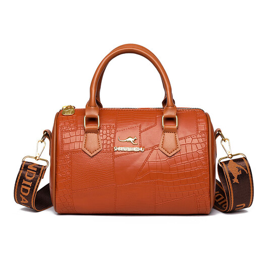 High-End-leichte Luxus-Krokodil-Musterhandtasche für Frauen 2025 Neue Kapazität Casual Crossbody Fashion Handtasche Kissenbeutel SS-6075# Brown