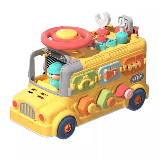 Démontage et assemblage pratiques pour enfants de jouets éducatifs à vis, véhicule d'ingénierie détachable, ensemble d'outils de réparation pour bébés pour garçons et filles, démontage et assemblage de véhicule d'ingénierie