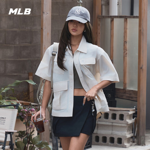 美职棒（MLB）男女情侣纯色凉感梭织衬衫外套25新款WSB02/WSB04 纽约洋基队/黑色 XS