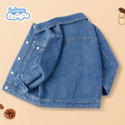 Baleno Children's Jacket 2025 Autumn New Trendy Fashionable Autumn Jacket for Boys and Girls Casual Denim Thin for Medium and Large Children