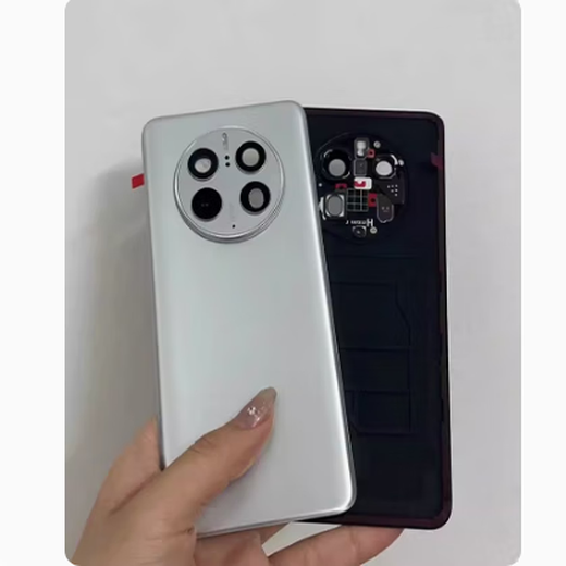 Huawei is suitable for mate50 original mobile phone glass back cover mate50pro original back shell mobile phone back cover mate50/50e plain leather back cover Kunlun Dawn original