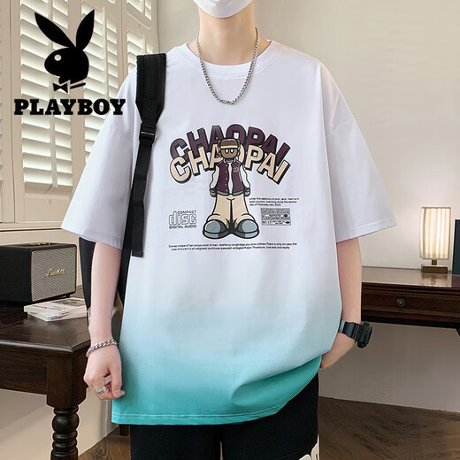 Playboy (Playboy) 13 élèves du lycée T-shirt à manches courtes d'été pour garçons de 12-15 ans Handsome Top 16 du corps à mi-manche en coton pur pour enfants 6169 BEIGE (T-shirt unique) Recommandation de l'assurance qualité M (75-98) Jin [Jin est égal à 0,5 kg]