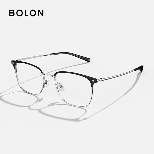 BOLON暴龙近视眼镜25年王鹤棣同款新品钛框男复古休闲镜框BA7009 B15