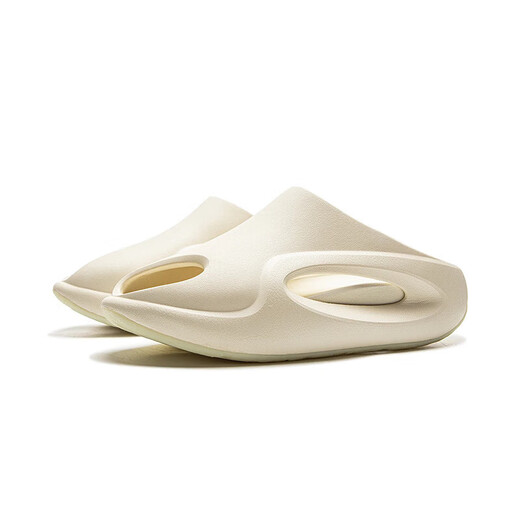 
Li Ning (LI-NING) Yunyou丨Trendy sandals for men and women 25 new summer comfort sandals off-white/black-1 38