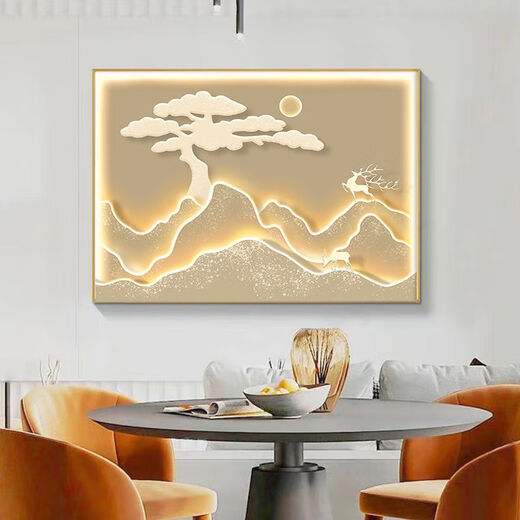 Electric box shielding cover with backing electric meter box decorative painting blocking light luxury landscape with hanging painting cream wind gate box mural H2-with backing A 40*30 can accommodate 33*23 gold frame