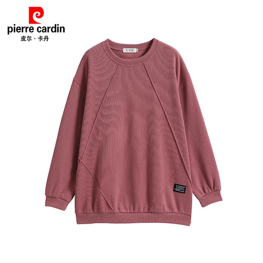 Pierre Cardin Mother Sweatshirt décontracté Femmes Shirt de base lâche 2025 Nouveaux vêtements d'automne Portez des vêtements et des vêtements d'automne d'âge moyen et âgés à la mode 694 Orange L recommandé 105-115Jin [Jin est égal à 0,5 kg]