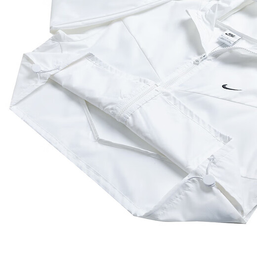Nike (NIKE) women's summer sports suit, running and fitness training suit, trendy and fashionable breathable woven and quick-drying casual clothes, hooded short jacket jacket + shorts/two-piece set XL