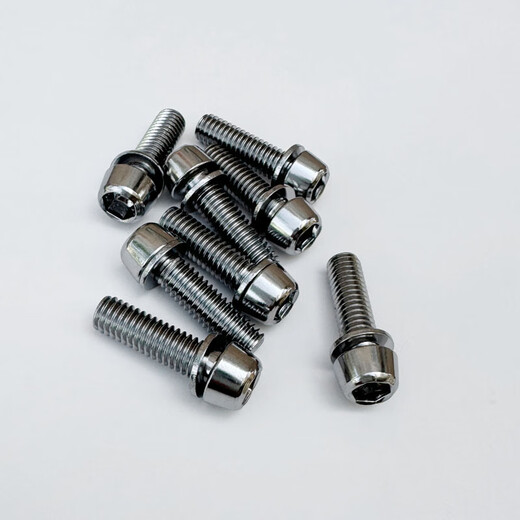 OIMG mountain bike stem screw M5M6 silver screw bicycle accessories handlebar head riser water bottle cage screw M5 screw 6 pieces + installation tool