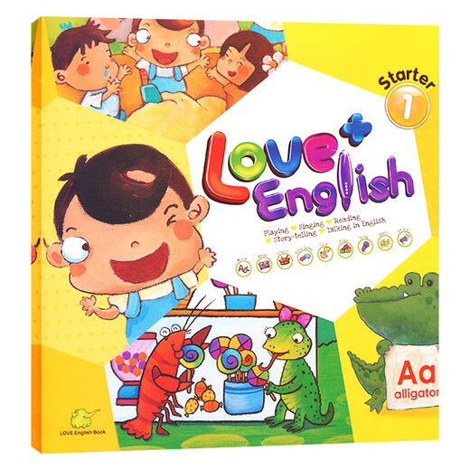 
Spot new version of the dot reading version Love+ English starter1 level Kindergarten English enlightenment textbook Aijia American children English textbook 3-6 years old enlightenment children English primary children training institution books