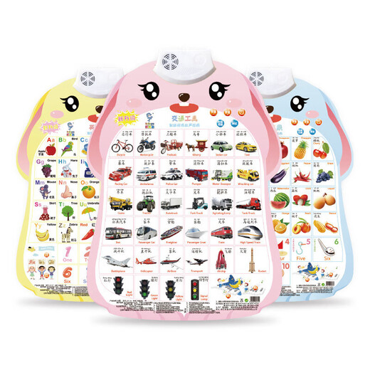 
Children's early childhood education audio poster baby cognitive reading picture recognition pinyin English letter learning card learning machine cloth book stroke radical