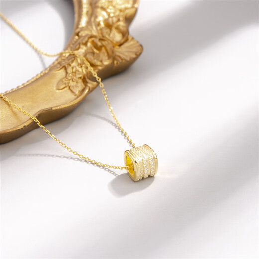 Libiao's new S925 sterling silver with diamonds, fashionable small waist necklace, gentle pendant for women, trendy personalized clavicle chain in stock, platinum model 925 silver