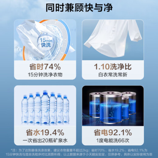 LittleSwan drum washing machine fully automatic home TG100APUREPRO lazy ultra-thin 10kg trade-in 20% national subsidy for home appliances first-class energy efficiency underwear washing