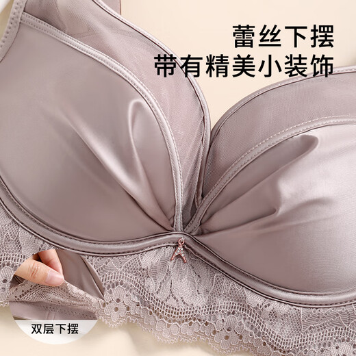 Женский атласный бюстгальтер с эффектом пуш-ап Fenton из модального шелка тутового шелкопряда, непровисающий кружевной бюстгальтер с эффектом пуш-ап