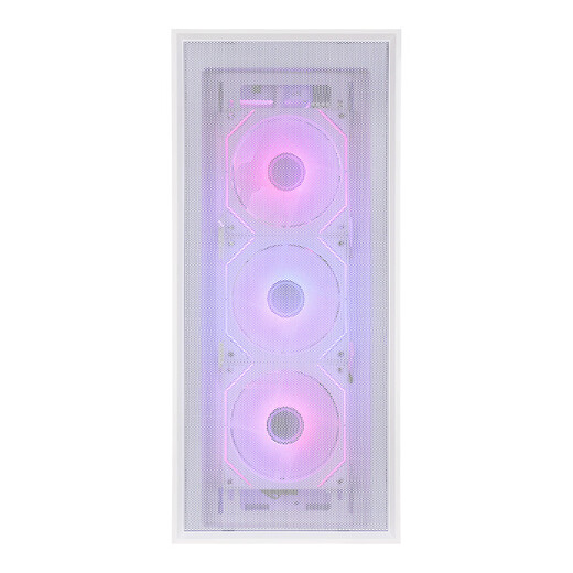 SAMA Suzaku 5 Air weißer Desktop-Computer ATX-Kühlgehäuse, Mesh-Lufteinlass an der Vorderseite/12 Lüfterpositionen/360 Wasserkühlungspositionen/430-mm-Grafikkarte/Typ-C-reserviertes Loch