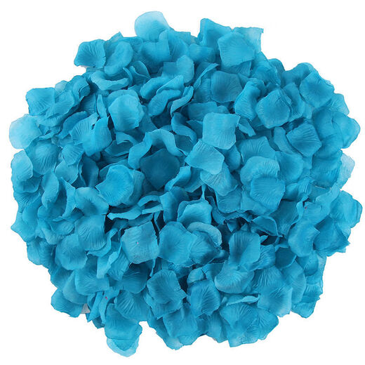 Huaiyin Simulated Rose Petal Wedding Hand Sprinted Wedding Mariage Room Ktv Bar Confestion proposition de la Saint-Valentin Décoration décoration du lac Bleu 50 Pieces [Installation comprimée]
