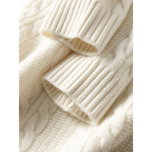 William fox&sons выбирает роскошный мужской пуловер с круглым вырезом из Внутренней Монголии из 100% овечьей шерсти в непринужденном стиле в стиле старых денег, белый свитер из 100% овечьей шерсти L / 50