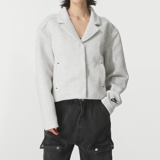 耐克（NIKE）夹克女装 2025新款秋季针织运动服潮流时尚休闲服户外防风外套女 HV2452-013 M