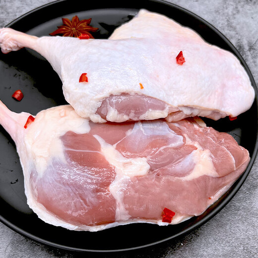 Hemei Younong duck legs 2.1kg barbecue ingredients hot braised black duck ingredients supermarket fresh semi-finished products 3 bags (total 2.1kg)