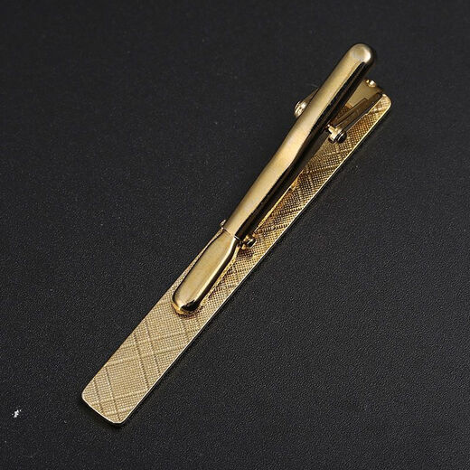 Zitronenfaser -Herren -Simple Silver Metal Tie Clip Clip Business Professional Tie Pin Persönlichkeit Kristallkrawatten Clips Frauen [Silberbindungsclip] (Style Random Distribution) J.
