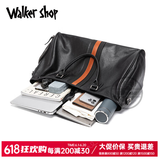 Walker Shop Travel Bag Herren echte Leder Handtasche Herren Großkapazität Business Tur
