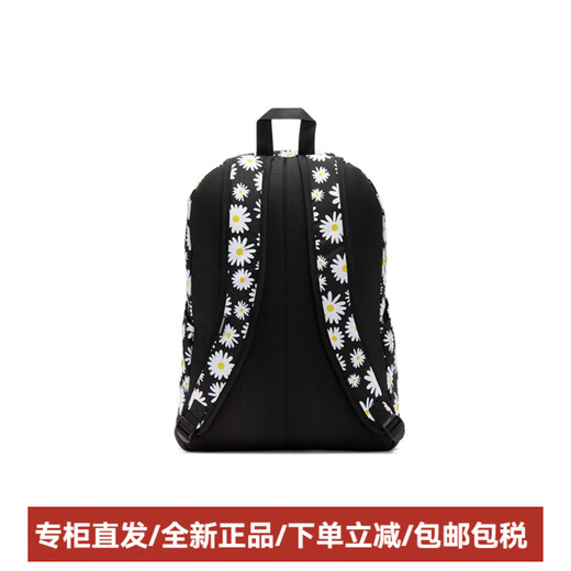 匡威（Converse）GO2Backpack雏菊聚酯纤维书包背包双肩包常规男女同款情侣款黑色 黑色