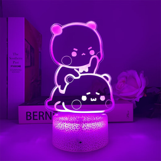 Spot eins und zwei Bubu USB Night Light ED Cartoon Cartoon Animation Peripherales Schlafzimmer Süßes Dekoration Geburtstagsgeschenk 3894 Ein und zwei Bubu Single Photo Sty