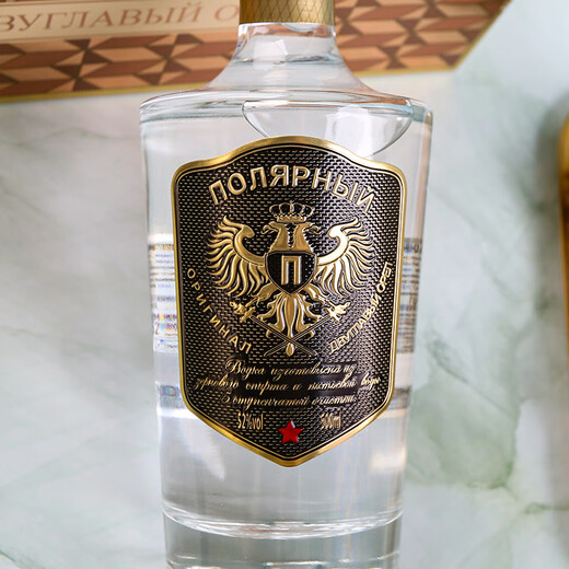 Polar Double-Headed Eagle Vodka Belarus Radamir Distillery Vodka Original bottle of imported foreign wine Blending base liquor Gift Polar Double-Headed Eagle Gold Label 52 degrees 500ML