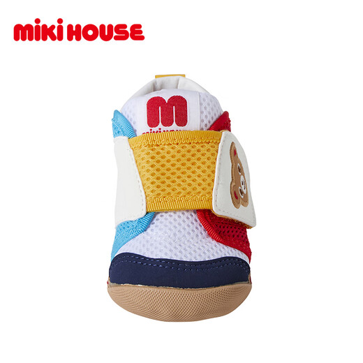 MIKIHOUSE Japanese-made sandals, children's shoes, summer Pucci Bear, Wusa Rabbit, children's breathable mesh, fashionable, comfortable and wear-resistant sandals, multi-color 12.5, inner length 12.5cm