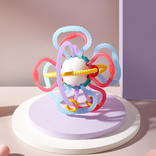 Manxi Manhattan ball tooth fixing device baby teeth grinding hand ball chewing gum toy food grade silicone anti-eating hand artifact 2.0 Manhattan hand ball_liquid silicone