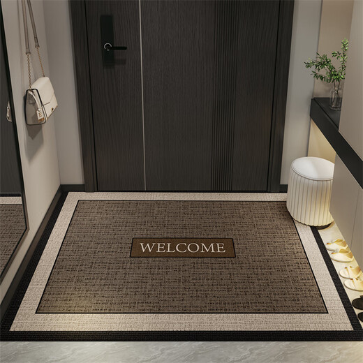 
Wei'anka entrance door floor mat high-end sense entrance door foot mat anti-slip 2025 new door exterior door mat entrance carpet customization Jingbo-vertical version 15926 80cm*160cm [dirty-resistant and washable]