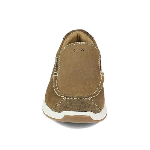 Florsheim Children's Moccasin Loafers Boys Toddler Shoes Leather Lightweight and Comfortable Stone 5.5 Big Kid