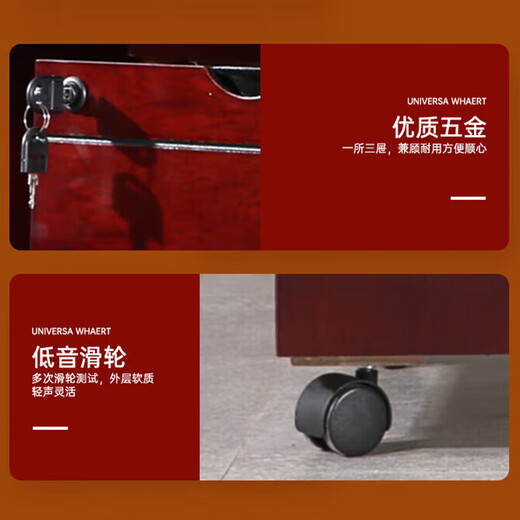 Zhongwei (ZHONGWEI) simple modern minimalist boss desk manager desk work table president desk 1.4 meters desk with side cabinet high density